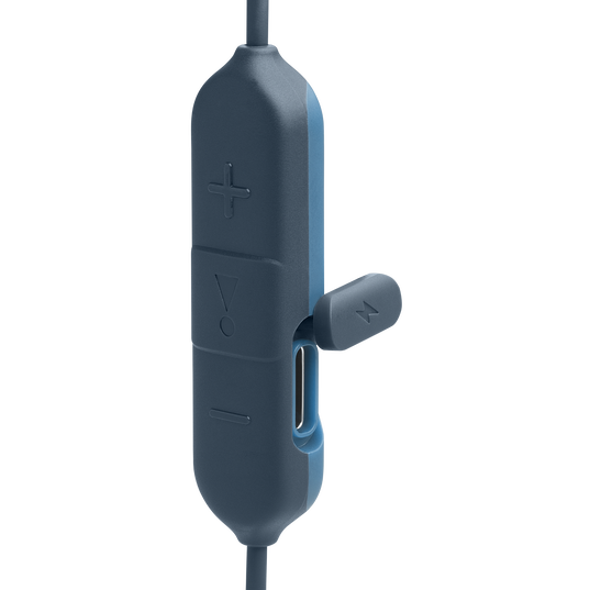 JBL Endurance Run 2 Wireless - Blue - Waterproof Wireless In-Ear Sport Headphones - Detailshot 1